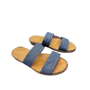 Cloudealkers sandals blue / tan size 8.5